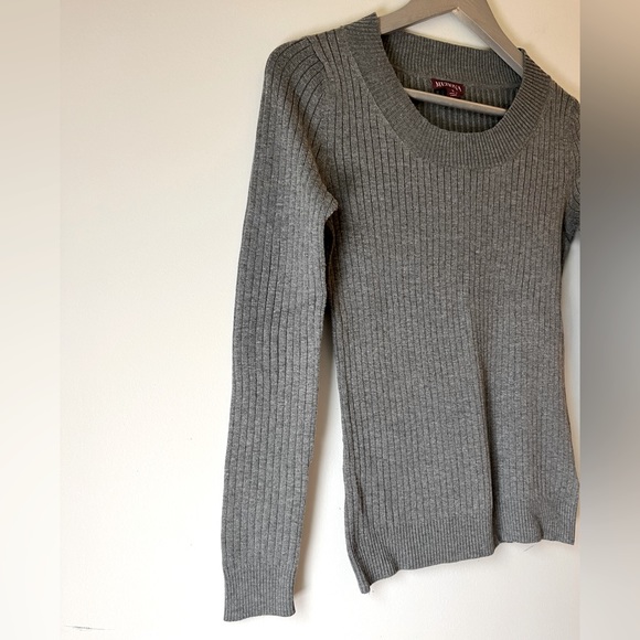 Gray Crew Neck Sweater, Merona, Women’s Size S - Picture 5 of 8
